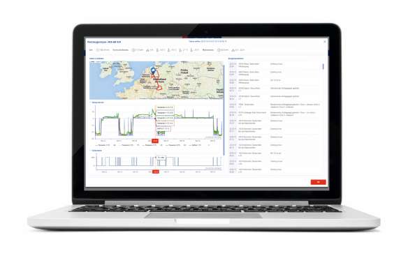 Über das TrailerConnect®-Portal haben Sie den Zustand Ihrer Trailer und der Fracht jederzeit im Blick.