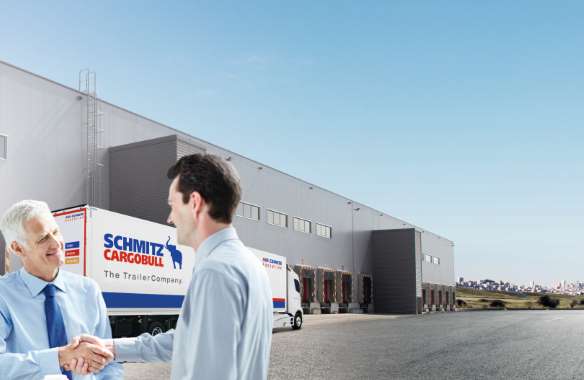 Full Service Trailer und Reifen von Schmitz Cargobull.