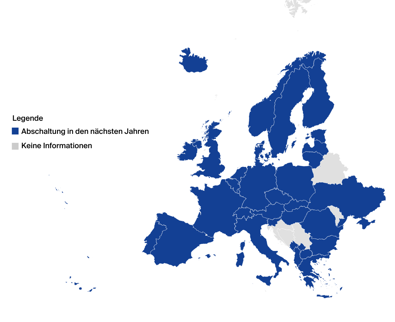Schmitz Cargobull 2g3G switch-off europe map