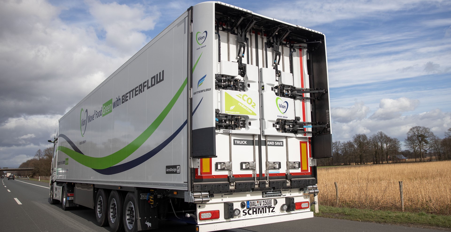 Aerodynamic truck trailer Vion