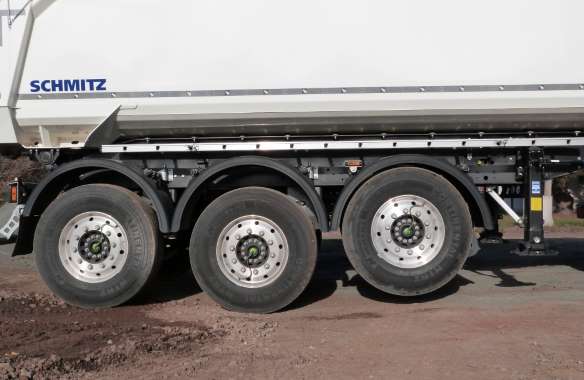 Lifting axle for the S.KI tipper semi-trailer