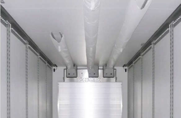 Even and efficient air distribution with the air ducts in the S.KO box body semi-trailer
