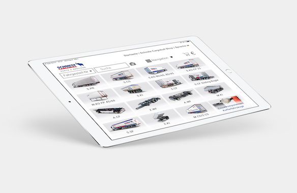 Ipad für Ersatzteilbestellungen