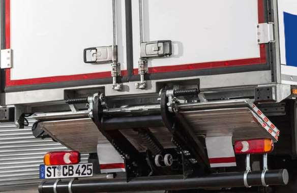 Tail lift for easy loading and unloading.