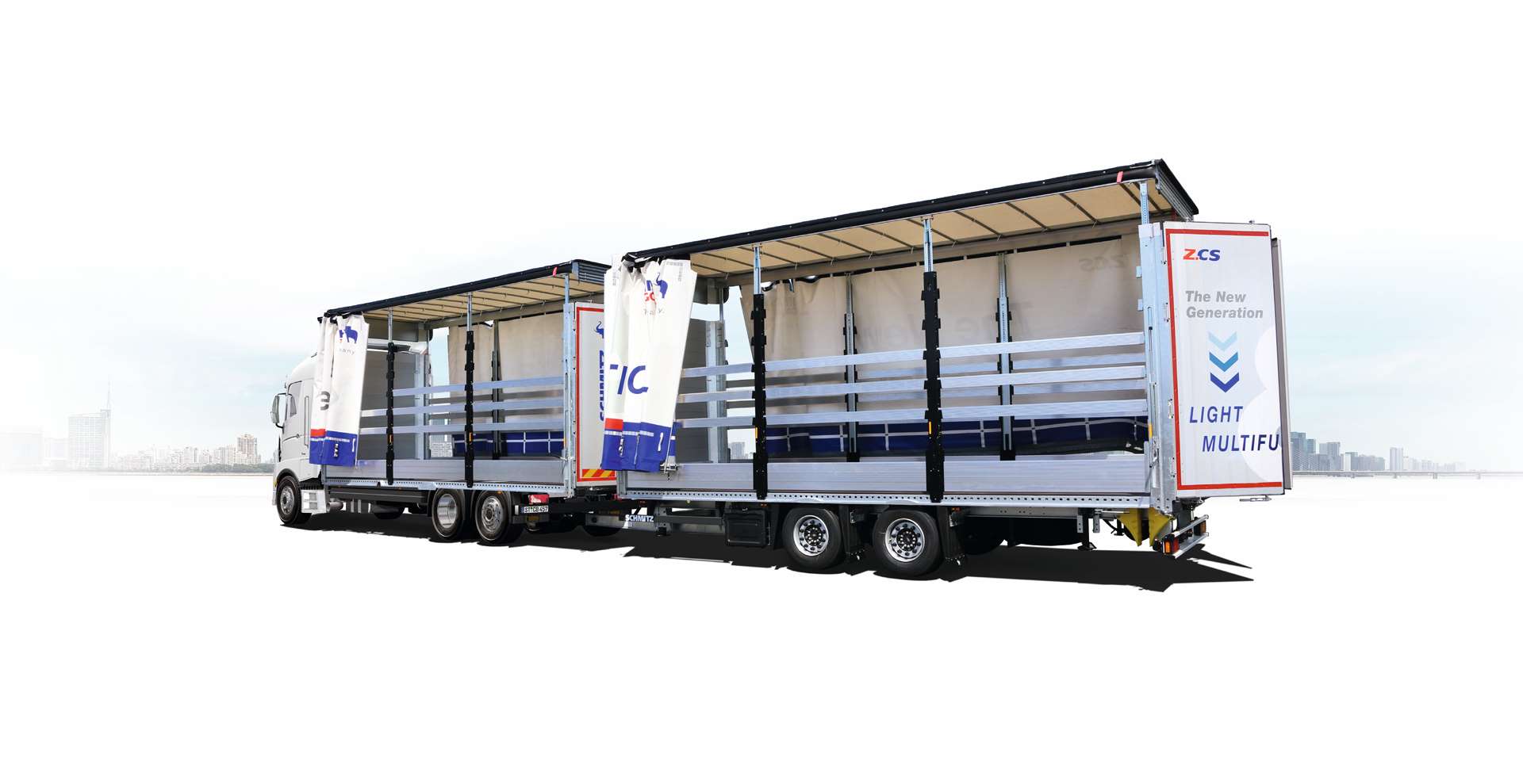 M.CS Z.CS truck body and trailer combination