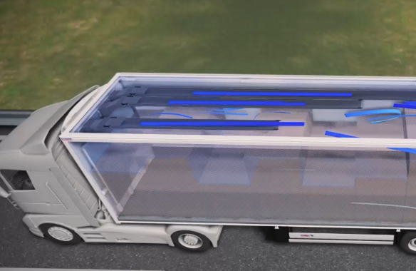 primary air flow within the trailer