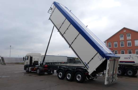 Arc-shaped roller tarpaulin for the S.KI tipper semi-trailer